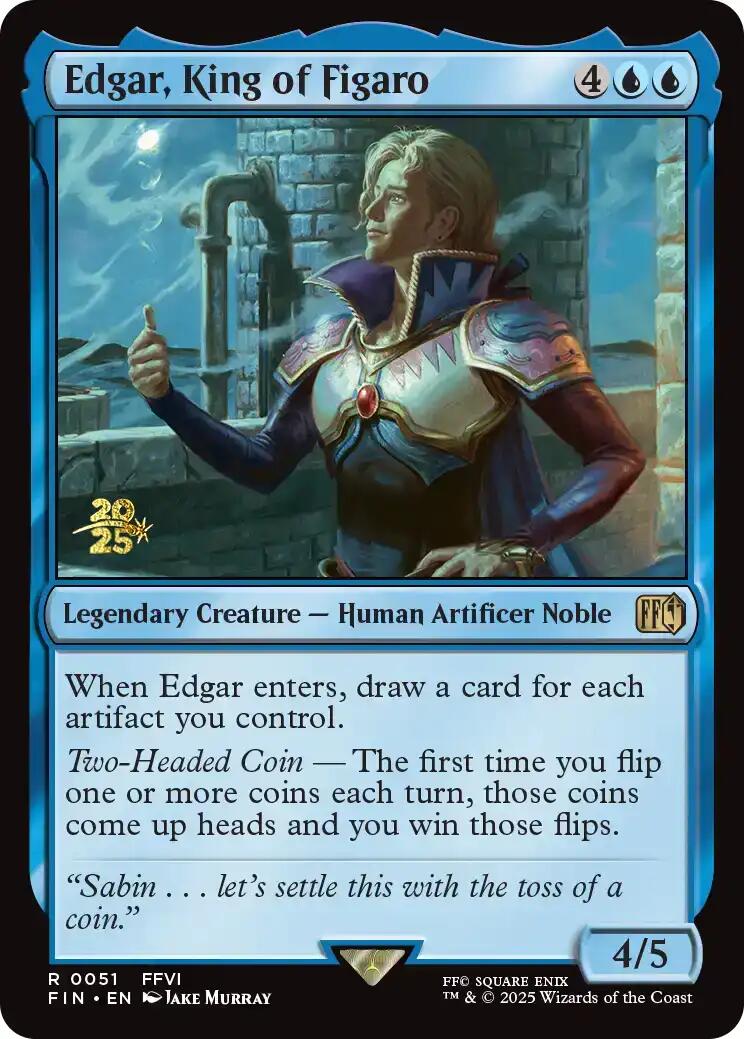 Edgar, King of Figaro [FINAL FANTASY Prerelease Promo] | Exor Games Dartmouth