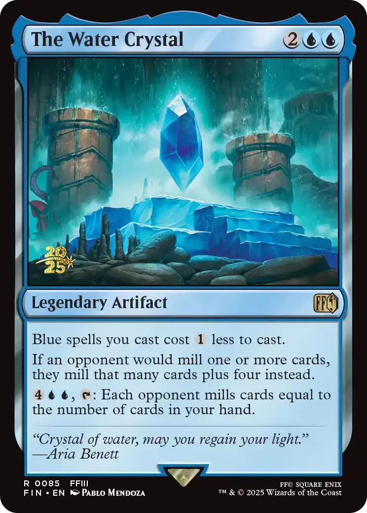 The Water Crystal [FINAL FANTASY Prerelease Promo] | Exor Games Dartmouth