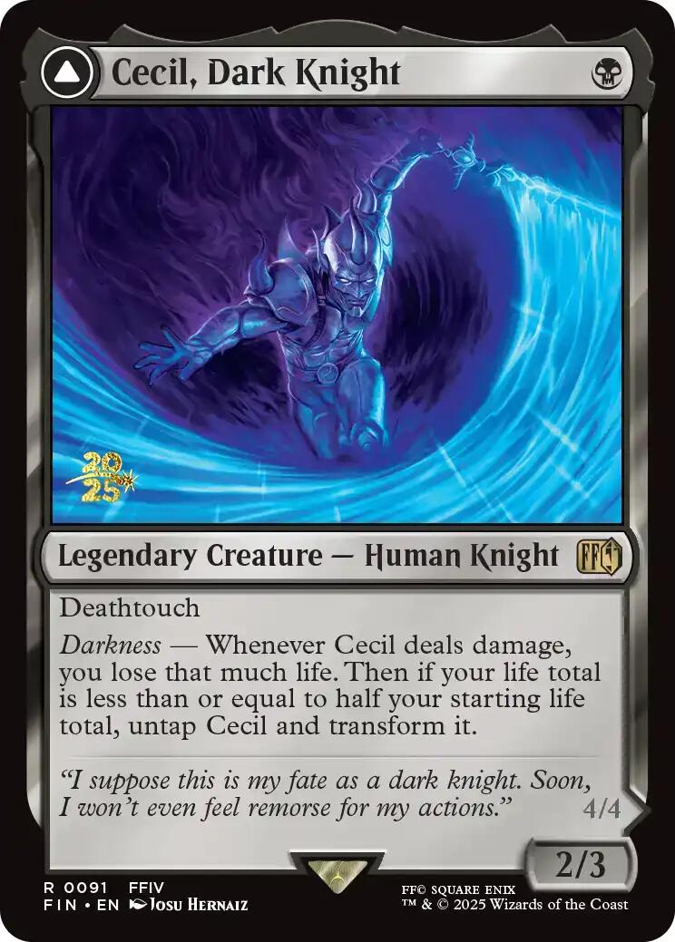 Cecil, Dark Knight [FINAL FANTASY Prerelease Promo] | Exor Games Dartmouth