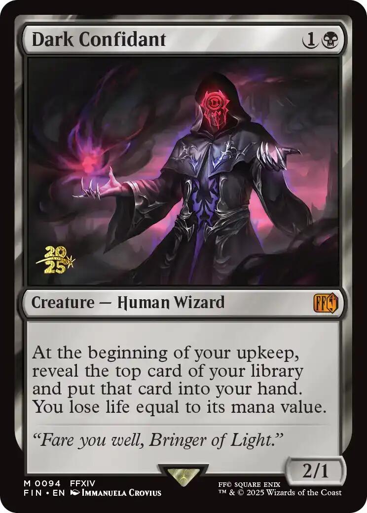 Dark Confidant [FINAL FANTASY Prerelease Promo] | Exor Games Dartmouth