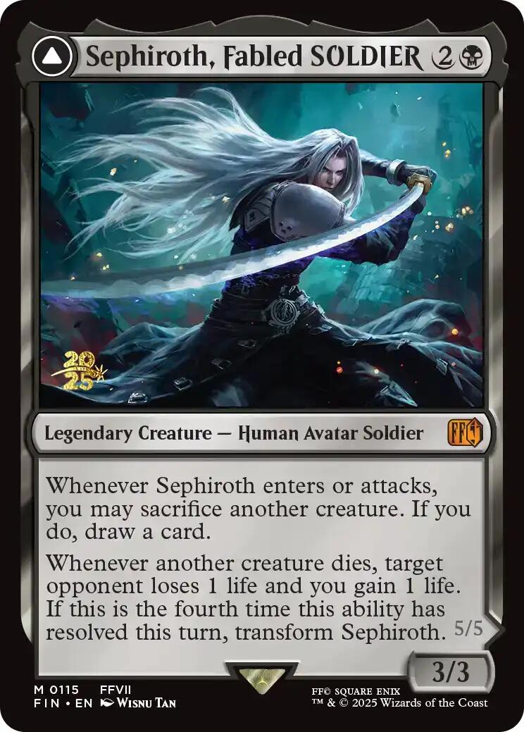 Sephiroth, Fabled SOLDIER [FINAL FANTASY Prerelease Promo] | Exor Games Dartmouth