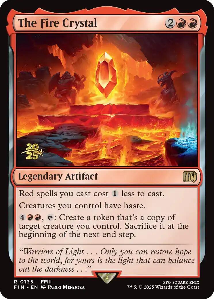The Fire Crystal [FINAL FANTASY Prerelease Promo] | Exor Games Dartmouth