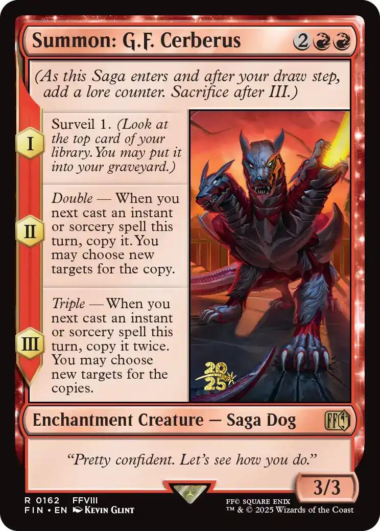 Summon: G.F. Cerberus [FINAL FANTASY Prerelease Promo] | Exor Games Dartmouth