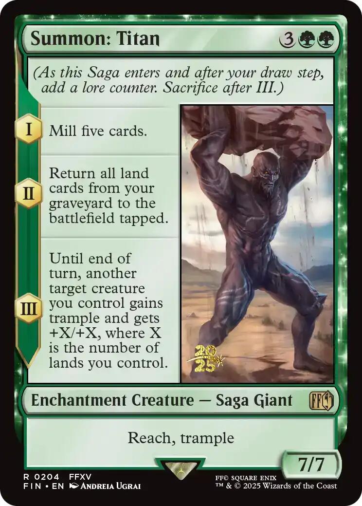 Summon: Titan [FINAL FANTASY Prerelease Promo] | Exor Games Dartmouth