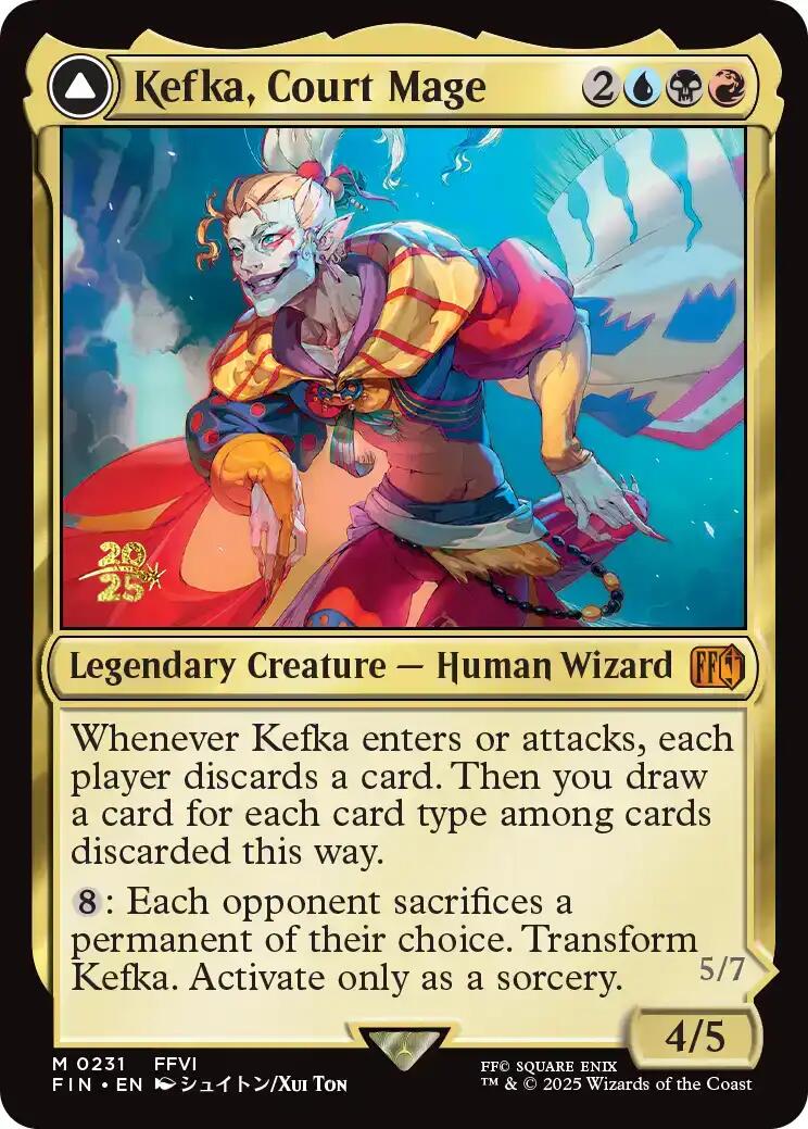 Kefka, Court Mage // Kefka, Ruler of Ruin [FINAL FANTASY Prerelease Promo] | Exor Games Dartmouth