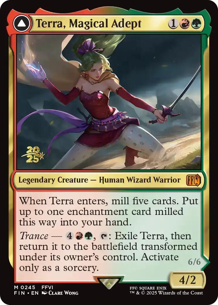 Terra, Magical Adept // Esper Terra [FINAL FANTASY Prerelease Promo] | Exor Games Dartmouth