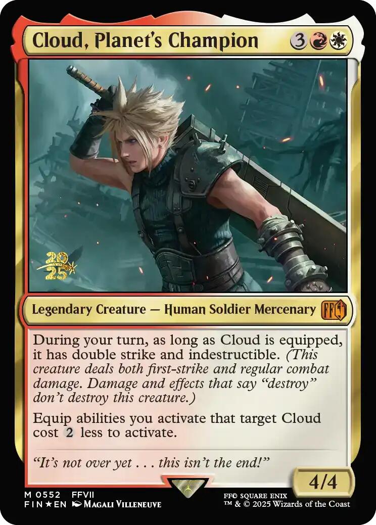 Cloud, Planet's Champion [FINAL FANTASY Prerelease Promo] | Exor Games Dartmouth