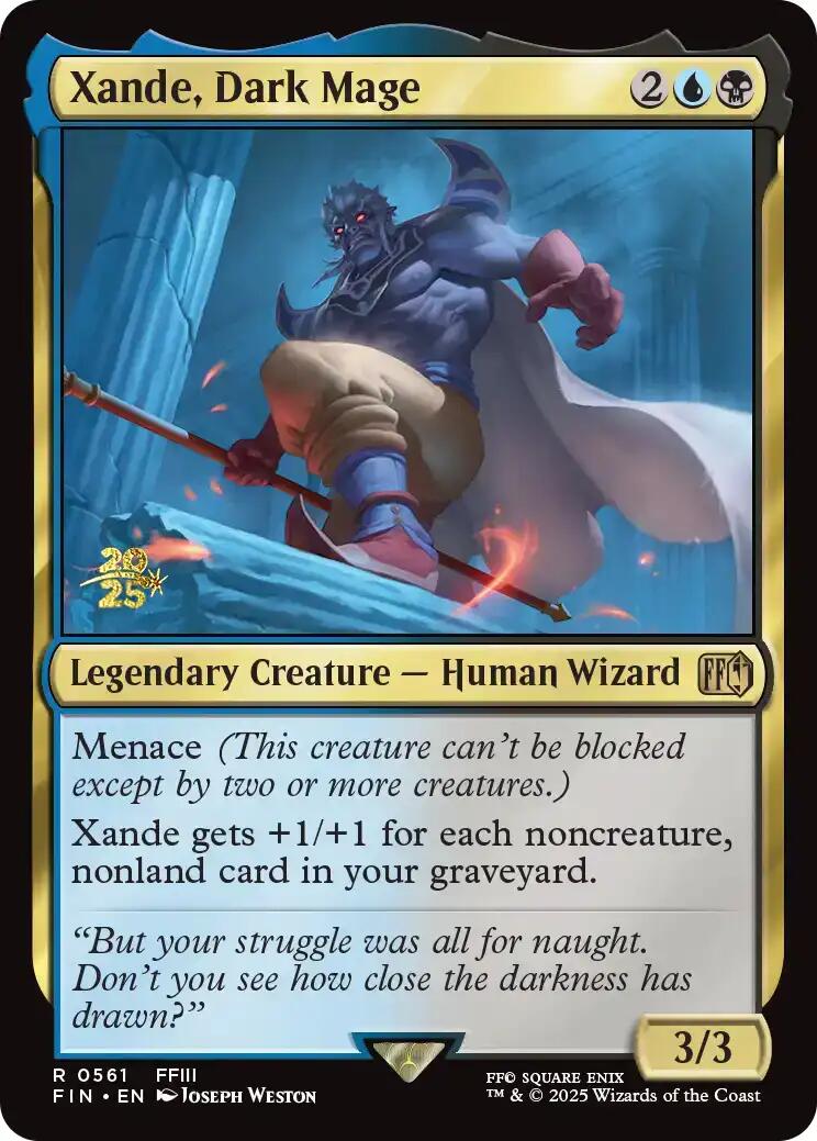 Xande, Dark Mage [FINAL FANTASY Prerelease Promo] | Exor Games Dartmouth