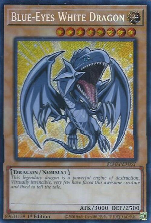 Blue-Eyes White Dragon [BLMM-EN001] Secret Rare | Exor Games Dartmouth