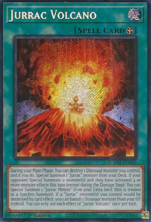 Jurrac Volcano [BLMM-EN019] Secret Rare | Exor Games Dartmouth