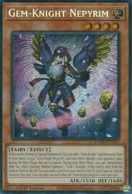 Gem-Knight Nepyrim [BLMM-EN021] Secret Rare | Exor Games Dartmouth