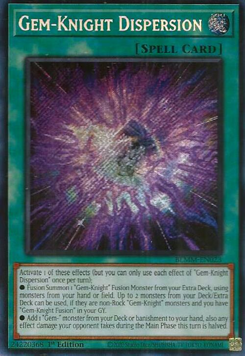Gem-Knight Dispersion [BLMM-EN023] Secret Rare | Exor Games Dartmouth