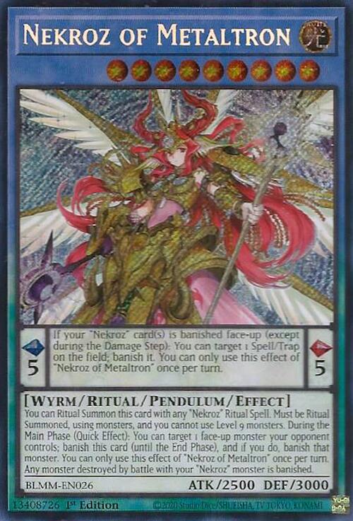 Nekroz of Metaltron [BLMM-EN026] Secret Rare | Exor Games Dartmouth