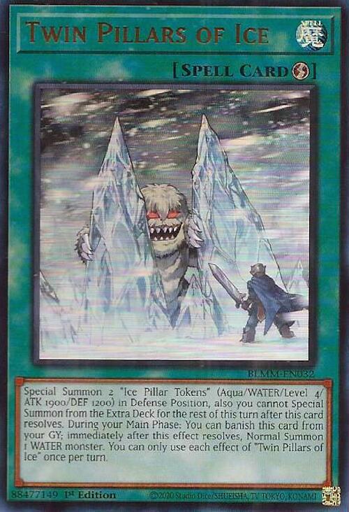 Twin Pillars of Ice [BLMM-EN032] Ultra Rare | Exor Games Dartmouth