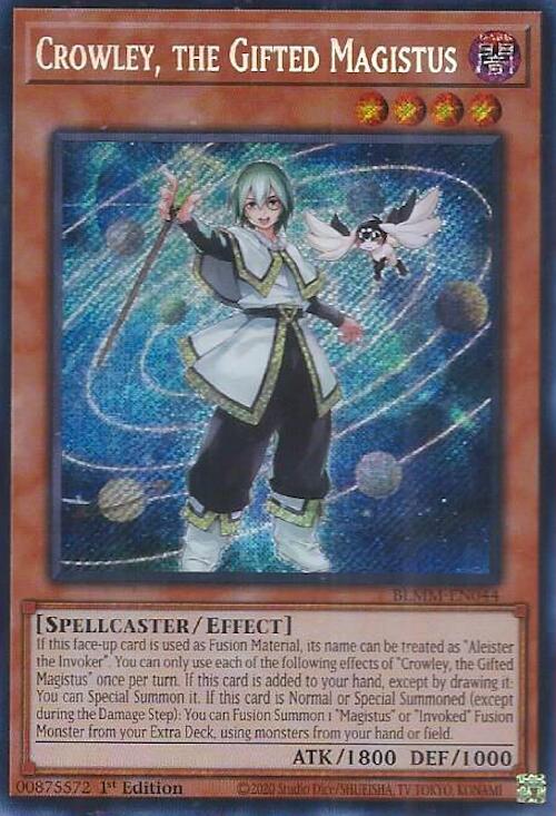 Crowley, the Gifted Magistus [BLMM-EN044] Secret Rare | Exor Games Dartmouth