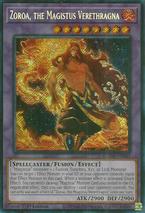 Zoroa, the Magistus Verethragna [BLMM-EN045] Secret Rare | Exor Games Dartmouth
