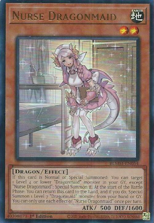 Nurse Dragonmaid [BLMM-EN054] Ultra Rare | Exor Games Dartmouth