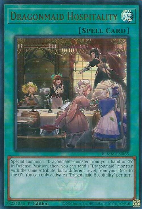 Dragonmaid Hospitality [BLMM-EN065] Ultra Rare | Exor Games Dartmouth