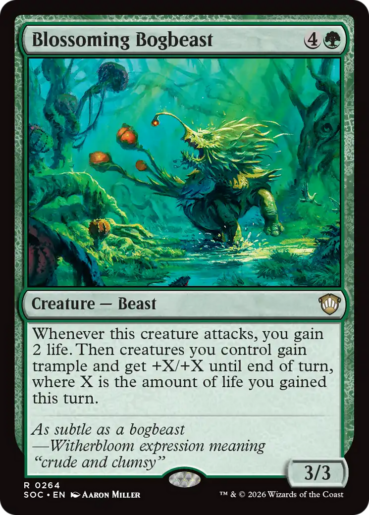Blossoming Bogbeast [Secrets of Strixhaven Commander] | Exor Games Dartmouth