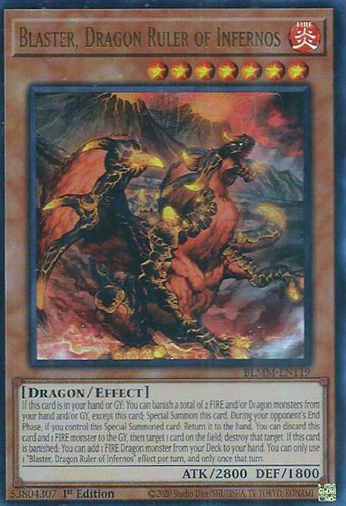 Blaster, Dragon Ruler of Infernos [BLMM-EN119] Ultra Rare | Exor Games Dartmouth
