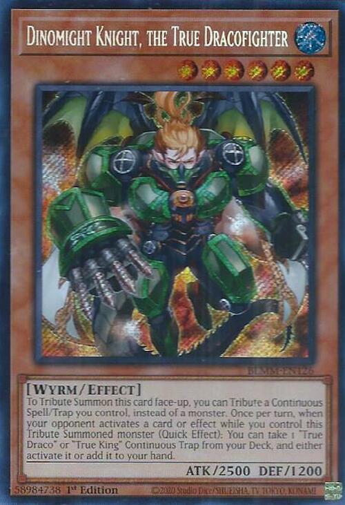 Dinomight Knight, the True Dracofighter [BLMM-EN126] Secret Rare | Exor Games Dartmouth