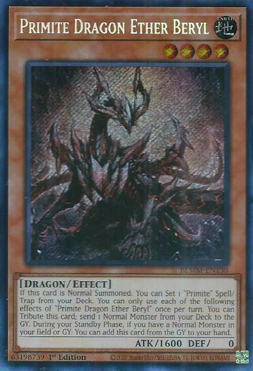 Primite Dragon Ether Beryl [BLMM-EN130] Secret Rare | Exor Games Dartmouth