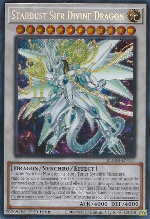 Stardust Sifr Divine Dragon [BLMM-EN151] Secret Rare | Exor Games Dartmouth