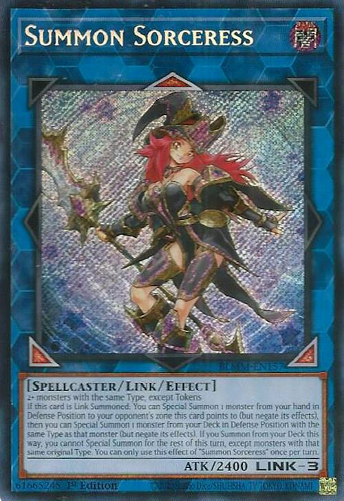 Summon Sorceress [BLMM-EN157] Secret Rare | Exor Games Dartmouth