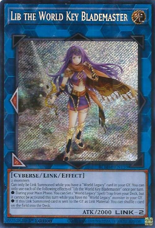 Lib the World Key Blademaster [BLMM-EN159] Secret Rare | Exor Games Dartmouth