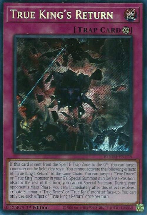 True King's Return [BLMM-EN176] Secret Rare | Exor Games Dartmouth