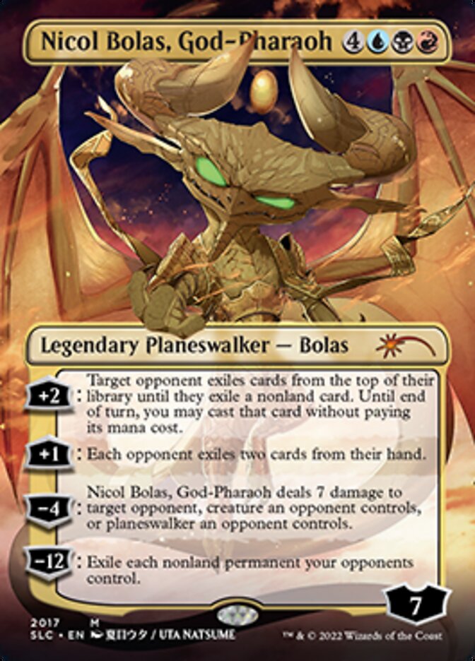 Nicol Bolas, God-Pharaoh (Borderless) [Secret Lair Countdown Kit] | Exor Games Dartmouth