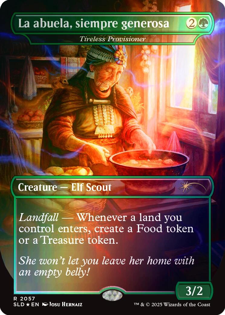 La abuela, siempre generosa - Tireless Provisioner (Rainbow Foil) [Secret Lair Drop Series] | Exor Games Dartmouth