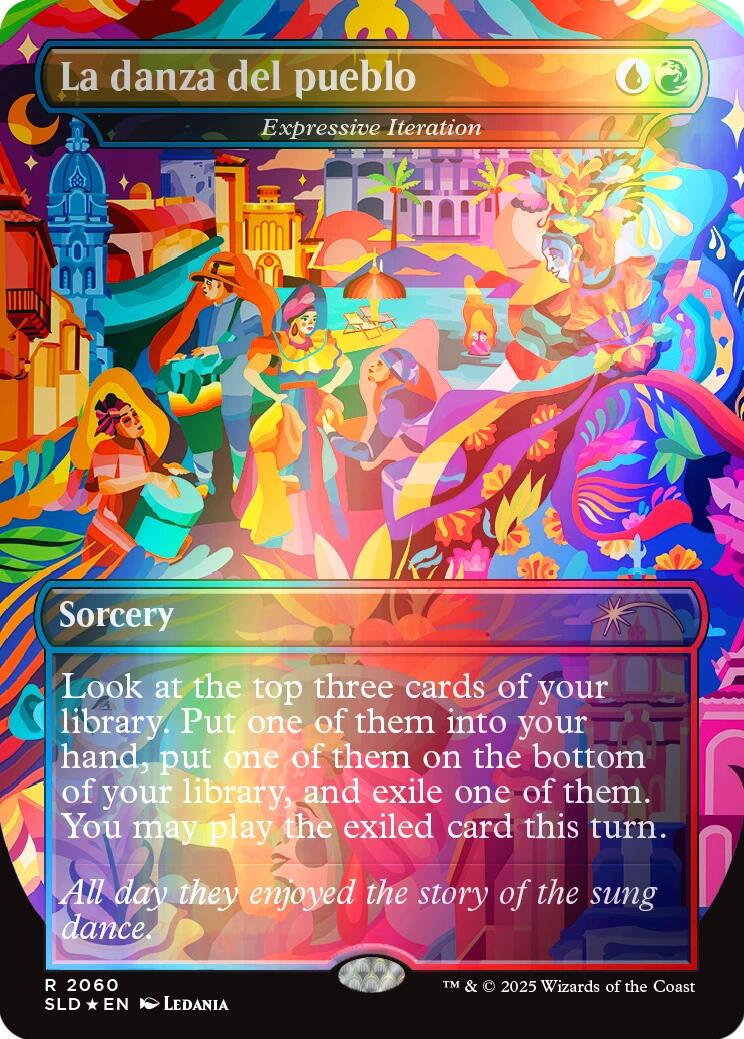 La danza del pueblo - Expressive Iteration (Rainbow Foil) [Secret Lair Drop Series] | Exor Games Dartmouth
