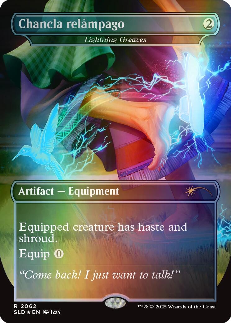 Chancla relampago - Lightning Greaves (Rainbow Foil) [Secret Lair Drop Series] | Exor Games Dartmouth