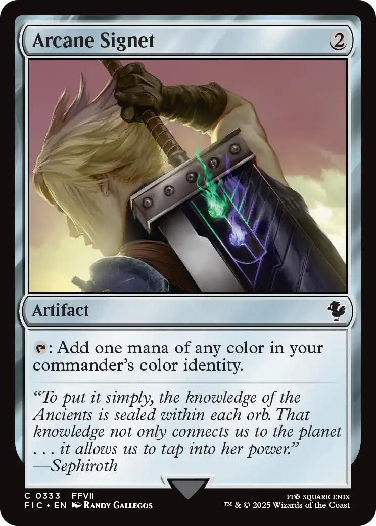 Arcane Signet (0333) (Surge Foil) [FINAL FANTASY Commander] | Exor Games Dartmouth