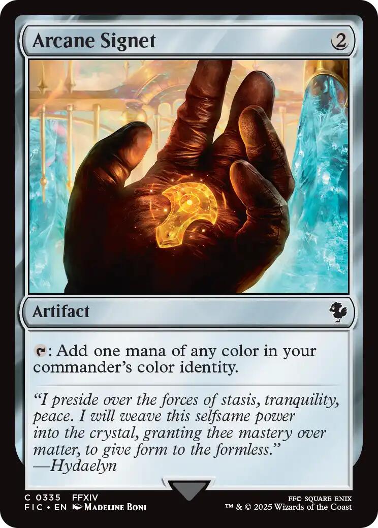 Arcane Signet (0335) (Surge Foil) [FINAL FANTASY Commander] | Exor Games Dartmouth