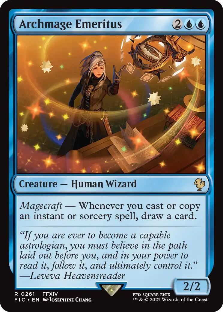 Archmage Emeritus (Surge Foil) [FINAL FANTASY Commander] | Exor Games Dartmouth