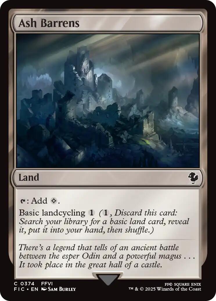 Ash Barrens (Surge Foil) [FINAL FANTASY Commander] | Exor Games Dartmouth