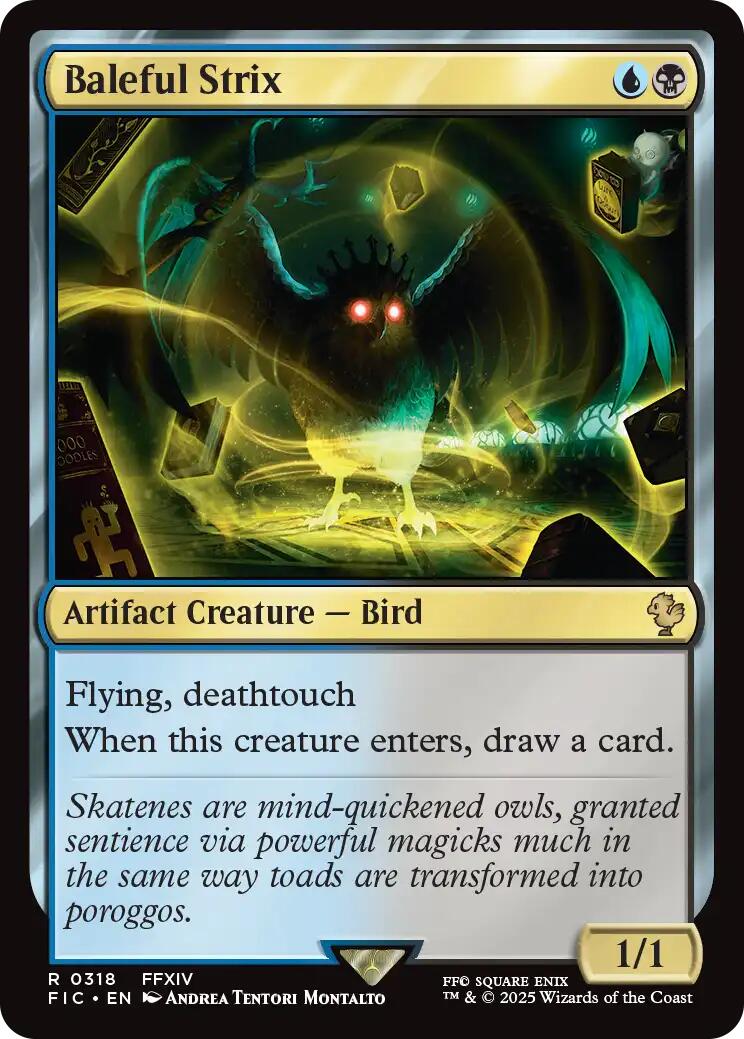 Baleful Strix (Surge Foil) [FINAL FANTASY Commander] | Exor Games Dartmouth