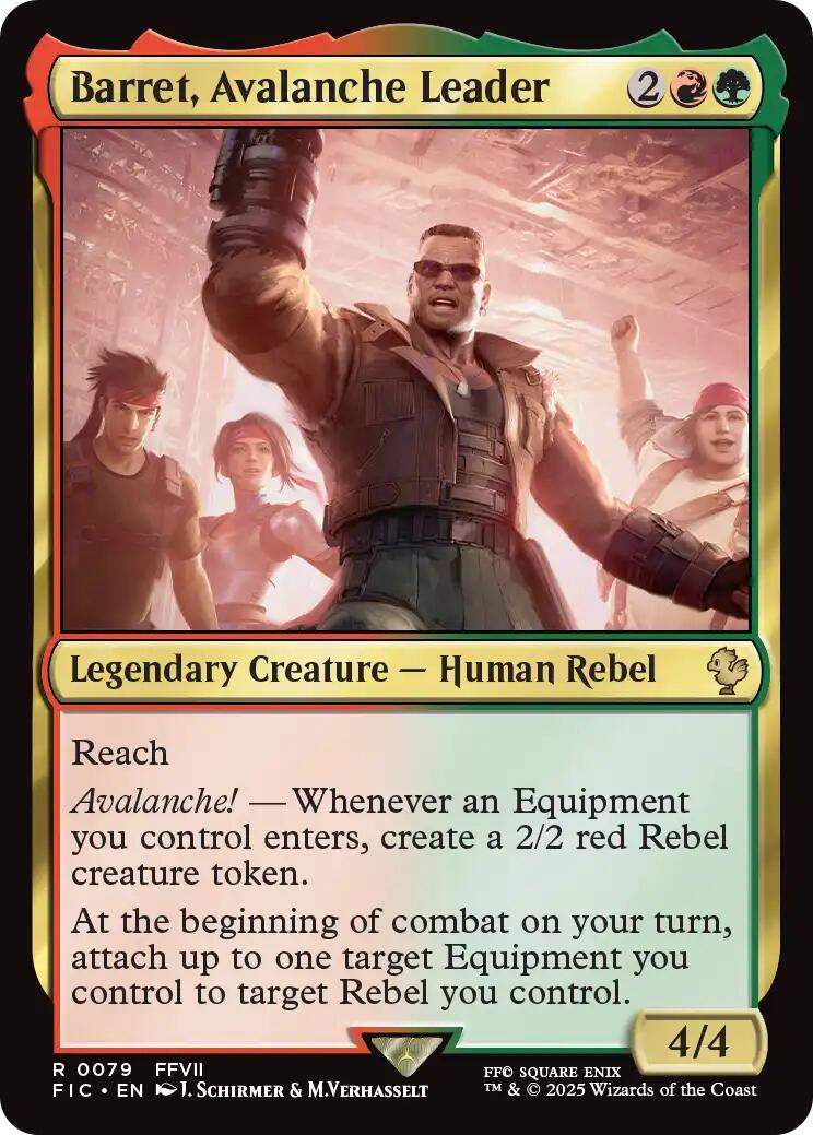Barret, Avalanche Leader (Surge Foil) [FINAL FANTASY Commander] | Exor Games Dartmouth