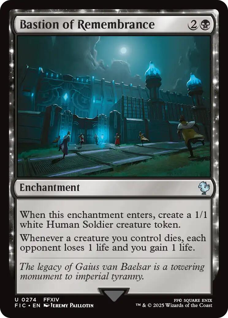 Bastion of Remembrance (Surge Foil) [FINAL FANTASY Commander] | Exor Games Dartmouth
