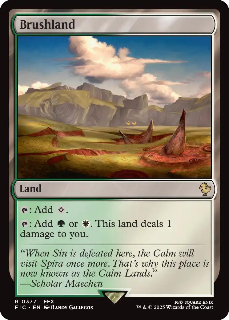 Brushland (Surge Foil) [FINAL FANTASY Commander] | Exor Games Dartmouth