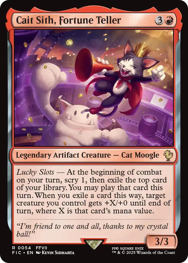 Cait Sith, Fortune Teller (Surge Foil) [FINAL FANTASY Commander] | Exor Games Dartmouth