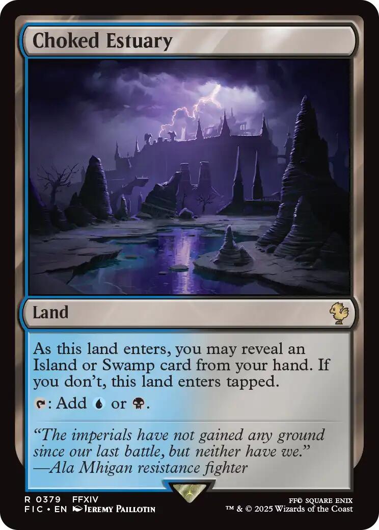 Choked Estuary (Surge Foil) [FINAL FANTASY Commander] | Exor Games Dartmouth