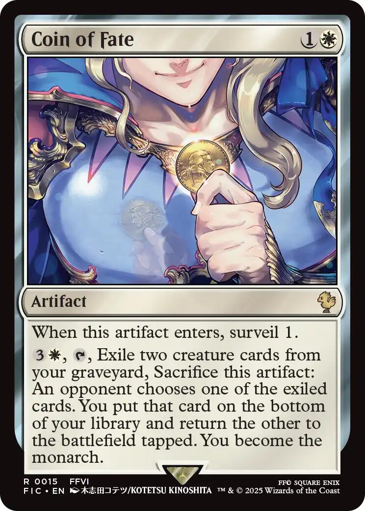Coin of Fate (Surge Foil) [FINAL FANTASY Commander] | Exor Games Dartmouth
