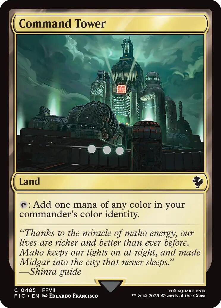 Command Tower (0485) (Surge Foil) [FINAL FANTASY Commander] | Exor Games Dartmouth