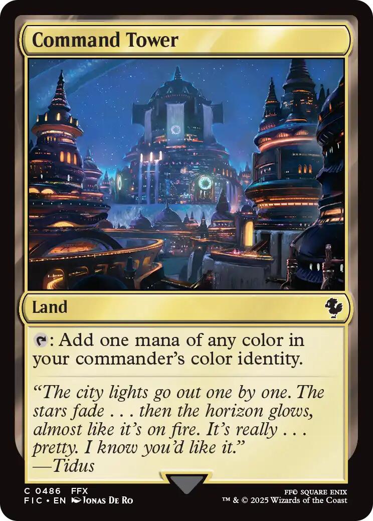 Command Tower (0486) (Surge Foil) [FINAL FANTASY Commander] | Exor Games Dartmouth