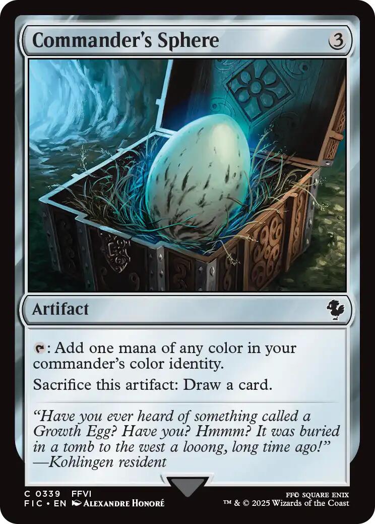Commander's Sphere (Surge Foil) [FINAL FANTASY Commander] | Exor Games Dartmouth