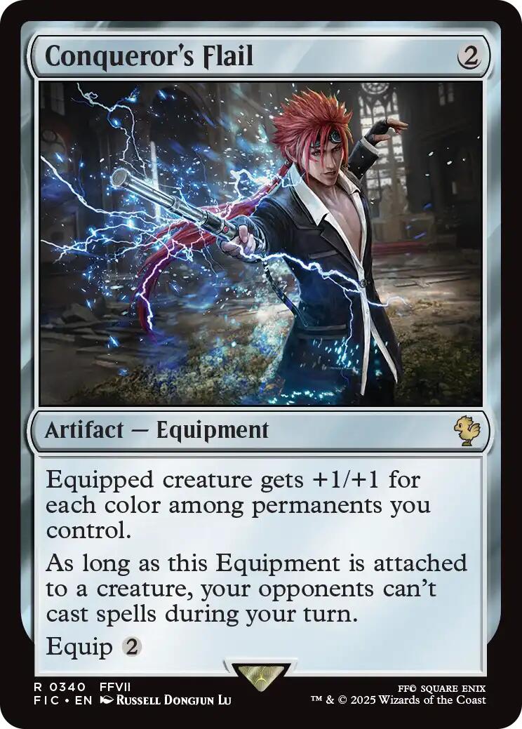 Conqueror's Flail (Surge Foil) [FINAL FANTASY Commander] | Exor Games Dartmouth