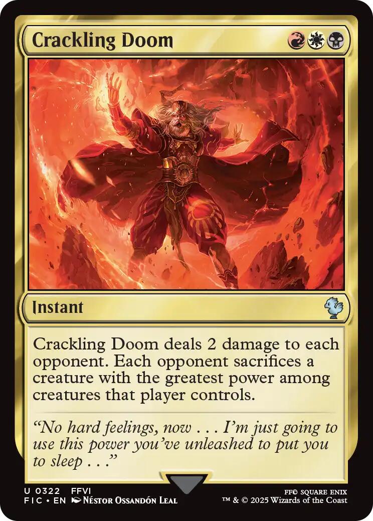 Crackling Doom (Surge Foil) [FINAL FANTASY Commander] | Exor Games Dartmouth